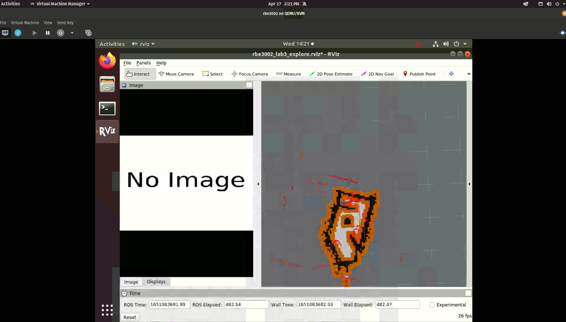 Picture of the mapped maze